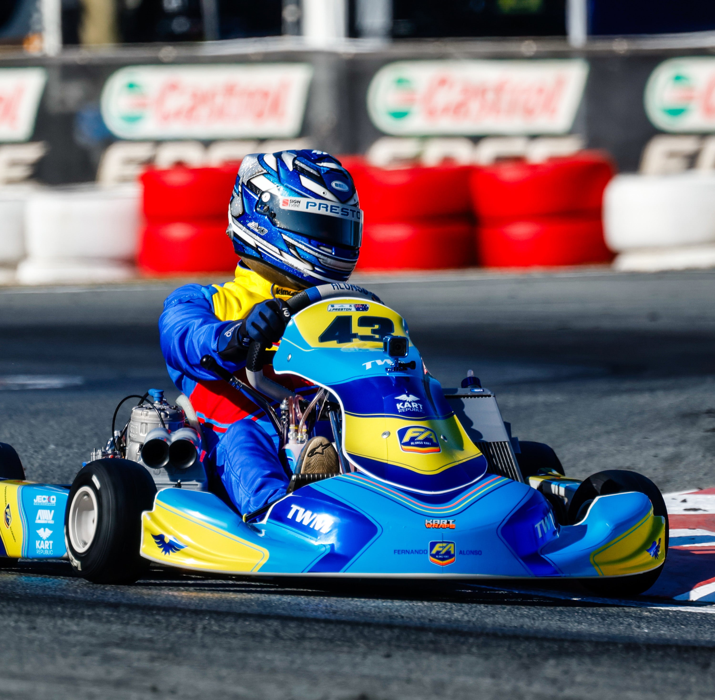 FA Karts factory and custom sticker kits by Kart Wraps Australia