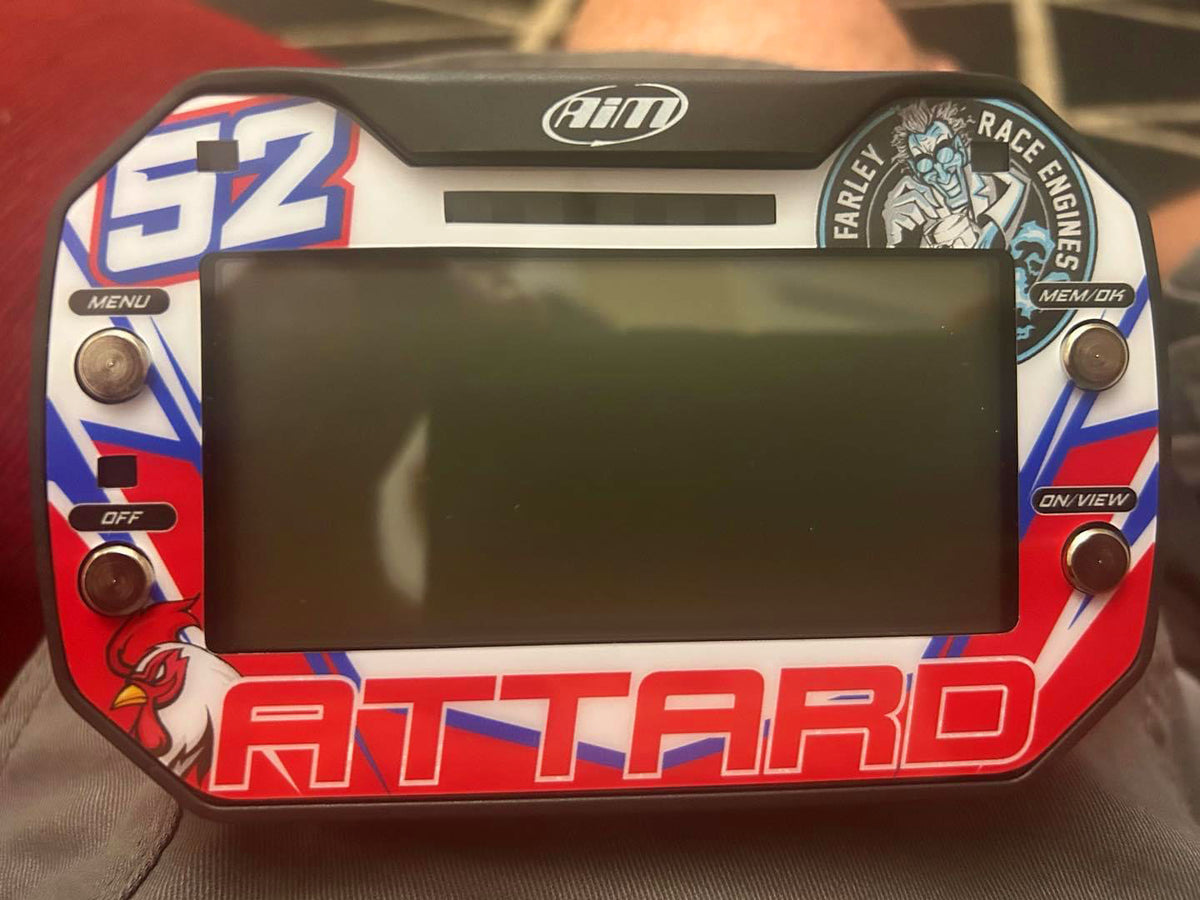 Custom Mychron & Alfano Sticker | Match Your Kart Livery