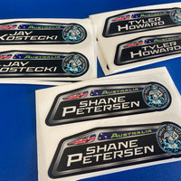 Custom Name Stickers | Personalised Racing Decals