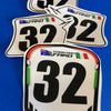 Kart Number Plate Stickers