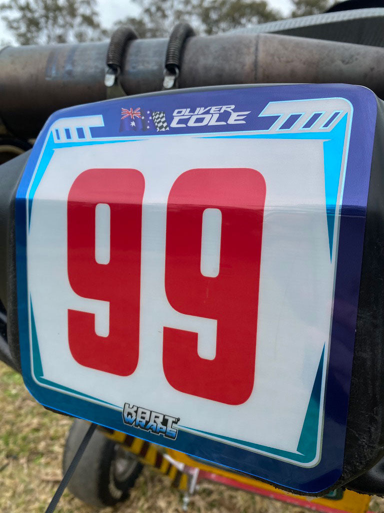 Kart Number Plate Stickers