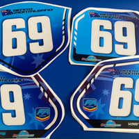 Kart Number Plate Stickers