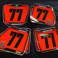 Kart Number Plate Stickers