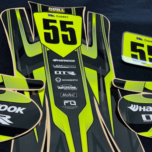 Fluro Kart Graphics | Sticker Kits