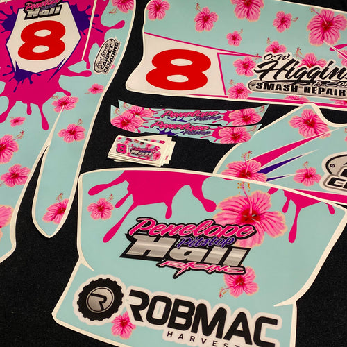 Fluro Kart Graphics | Sticker Kits