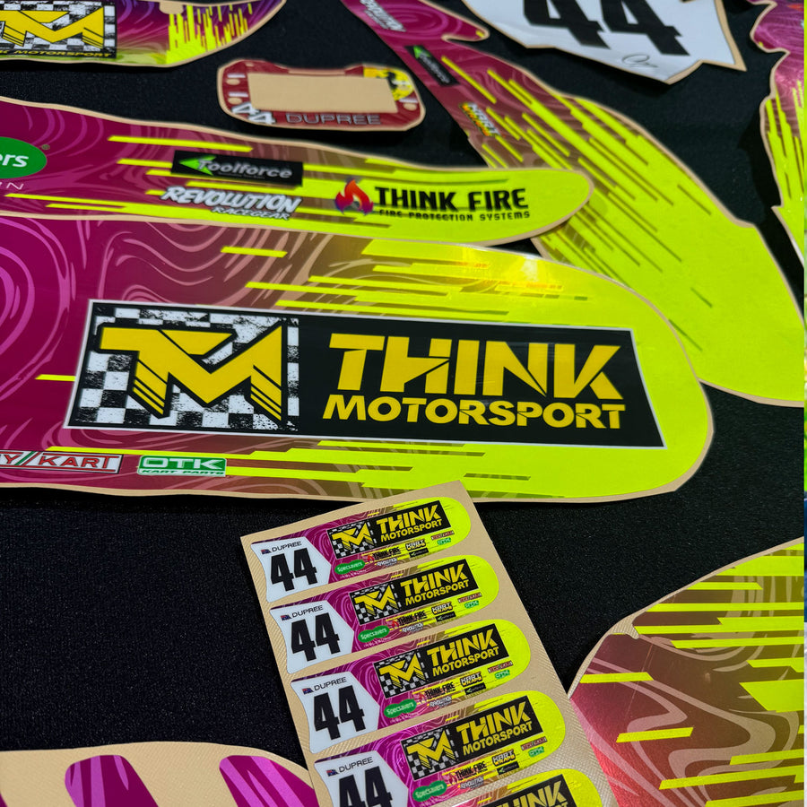 Chrome / Metallic Kart Graphics | Sticker Kits - Premium