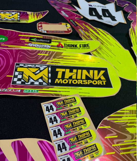 Chrome / Metallic Kart Graphics | Sticker Kits - Premium