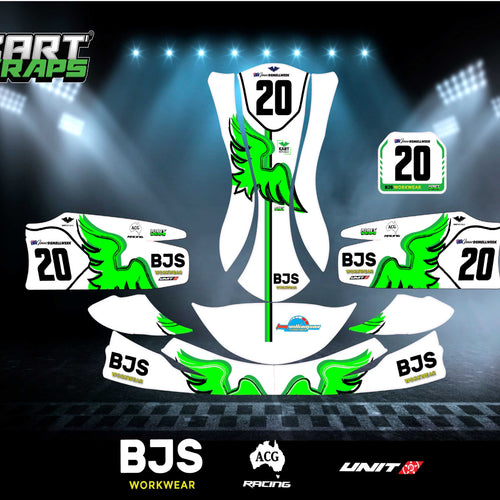 Kart Republic factory and custom kart sticker kits in Australia by Kart Wraps
