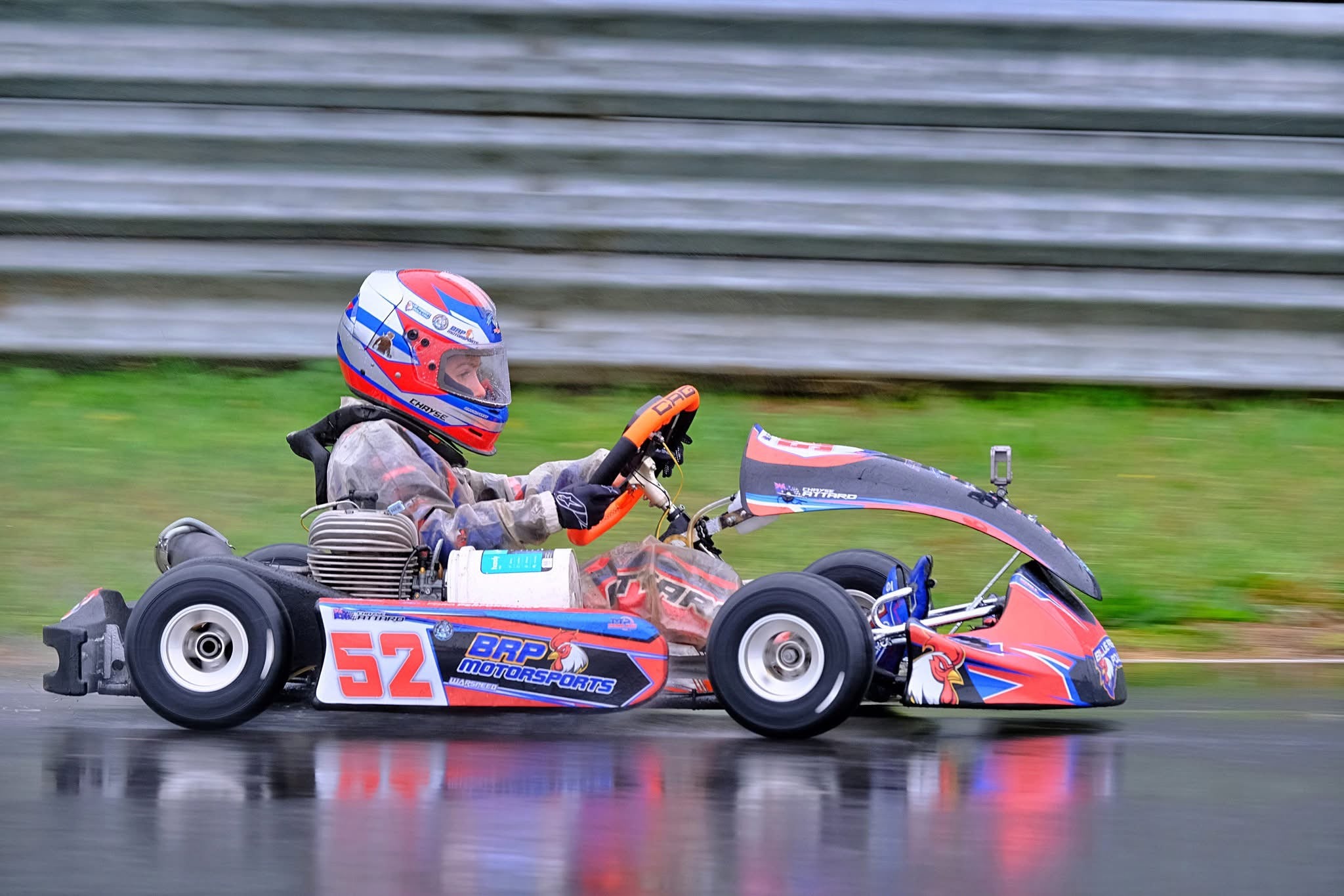 Custom metallic chrome and fluro kart sticker kits in Australia by Kart Wraps