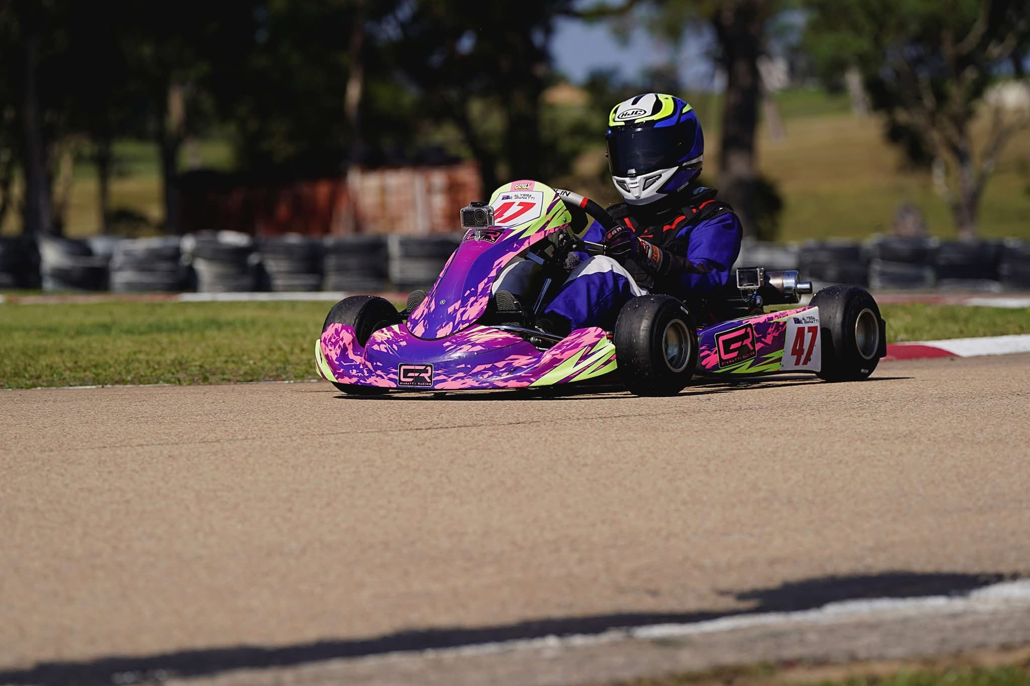 Parolin custom chrome and fluro kart sticker kits in Australia by Kart Wraps